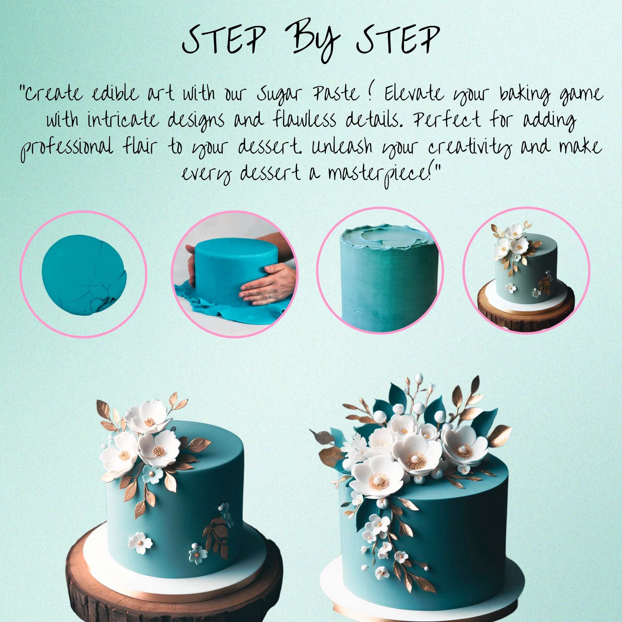 confect teal sugarpaste br b 250 gms b