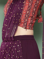 Thumbnail for Ahalyaa Printed Ethnic Co-Ords with Draped Dupatta - Distacart
