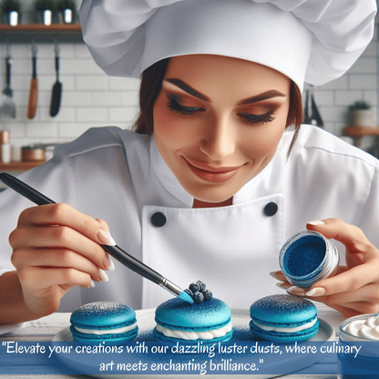 poppy blue edible luster dust 5 gms