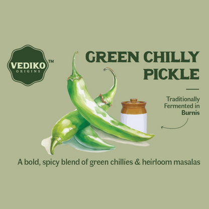 Vediko Origins Green Chilly Pickle - Distacart