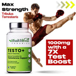 Thumbnail for Health Veda Organics Plant Based Testo+ Veg Tablets - Distacart