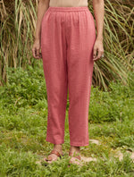 Thumbnail for trueBrowns Coral Cotton Dobby Relaxed Co-ord Set