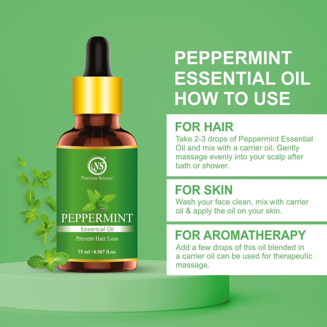 Nuerma Science Peppermint Essential Oil - Distacart