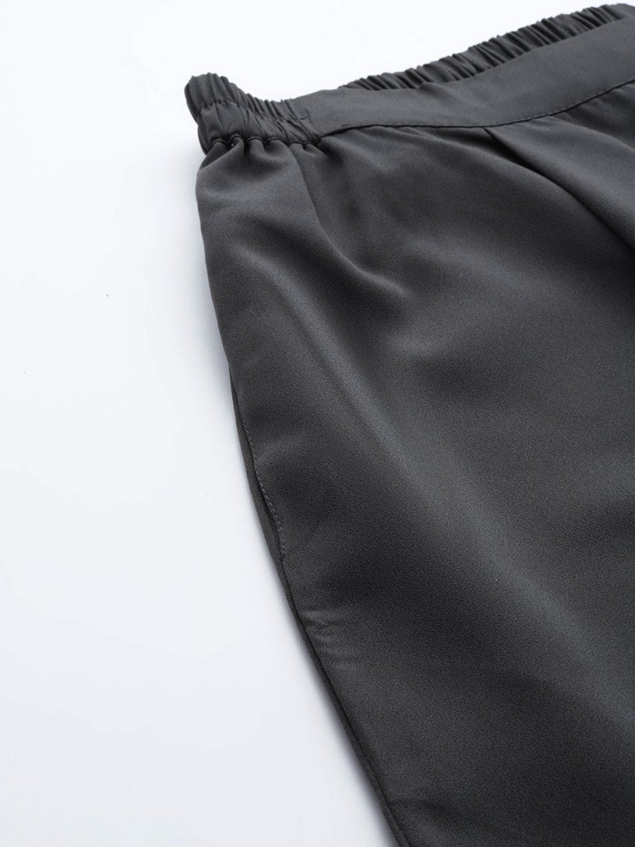 Ahalyaa Glitter Printed Top With Trousers - Distacart