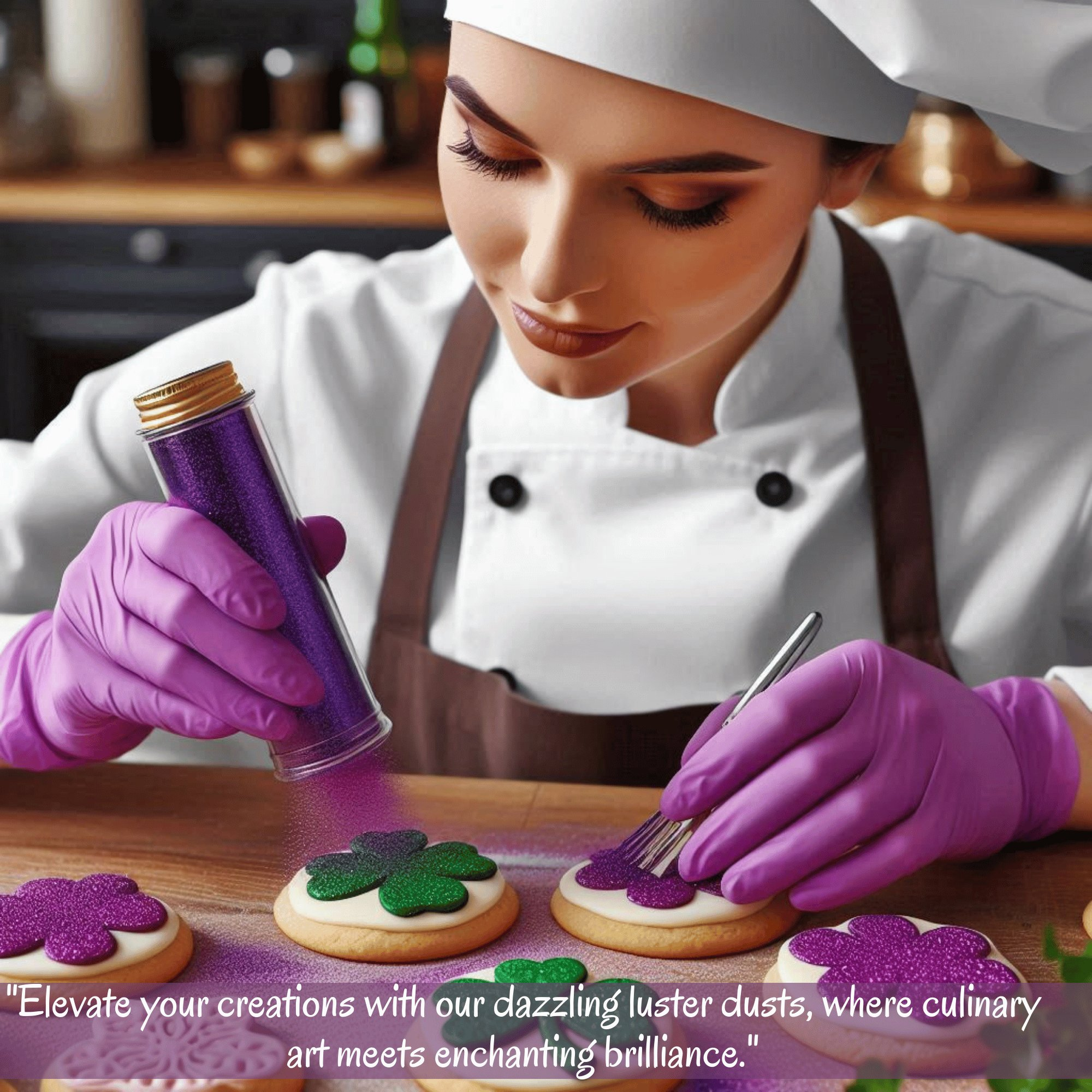 iris purple edible luster dust 5 gms