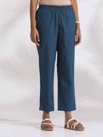 Thumbnail for trueBrowns Off-White Cotton Multi Stripe A-line Kurta Set