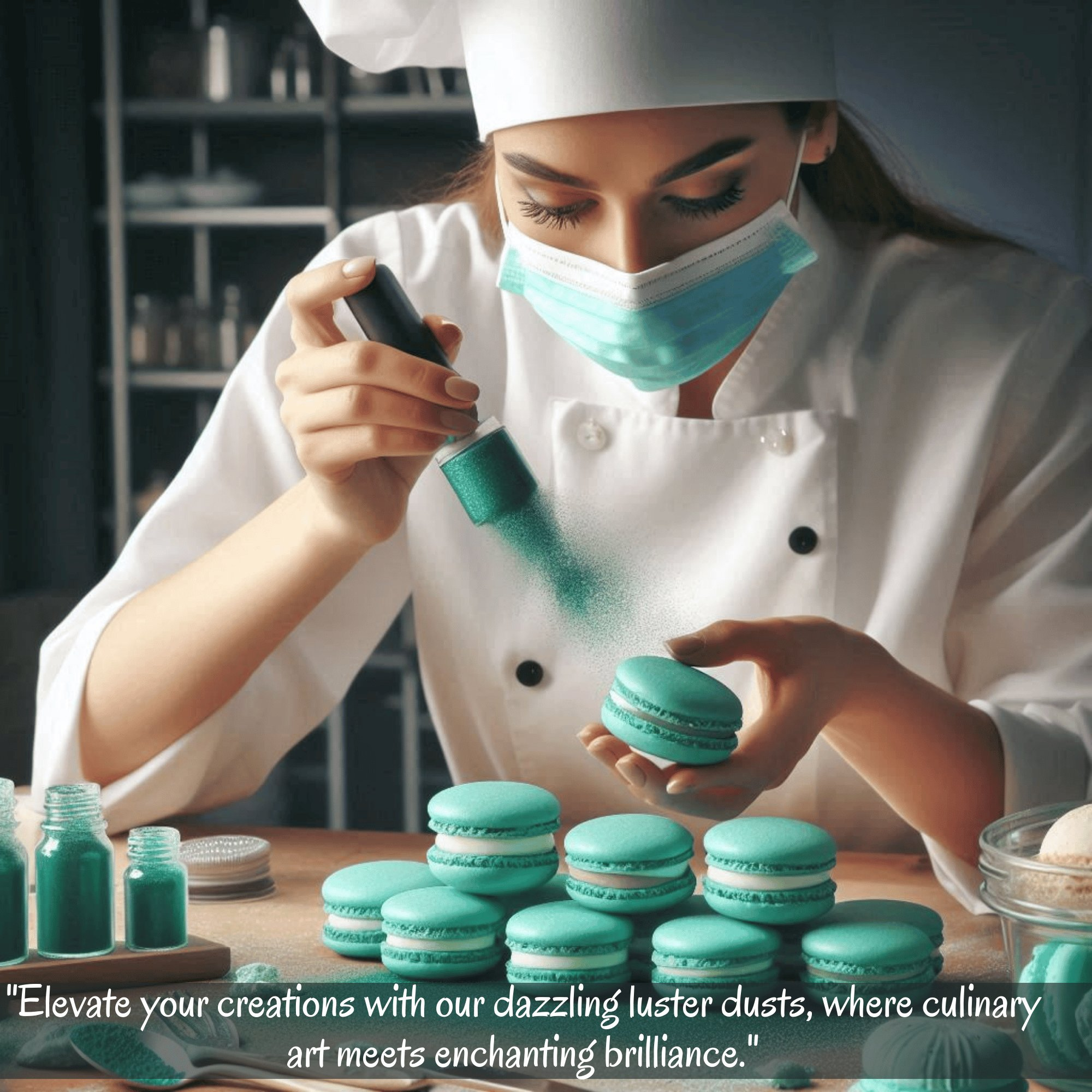 thistle green edible luster dust 5 gms