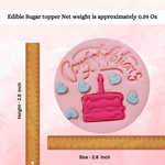 Thumbnail for confect celebration toppers for cakes cupcakes celebration toppers for cupcake cake decoration 100gms ct 08