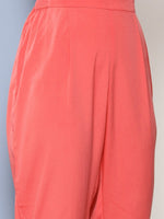 Thumbnail for Ahalyaa Women Pink Floral Gotta Patti Kurta with Trousers - Distacart