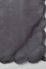 Thumbnail for Ahika Women Charcoal Poly Silk Embroidered Kurta Trousers With Dupatta