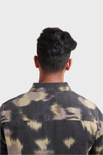 Thumbnail for Xkind Light Green Printed Denim Shacket