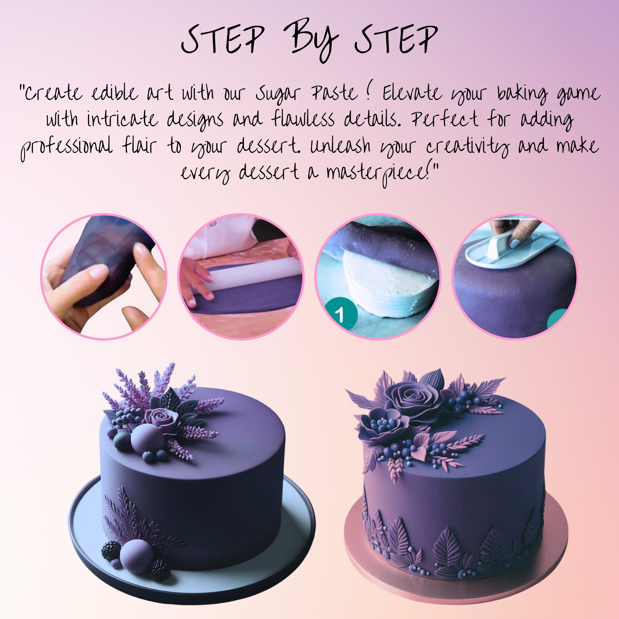 confect electric purple sugarpaste br b 250 gms b