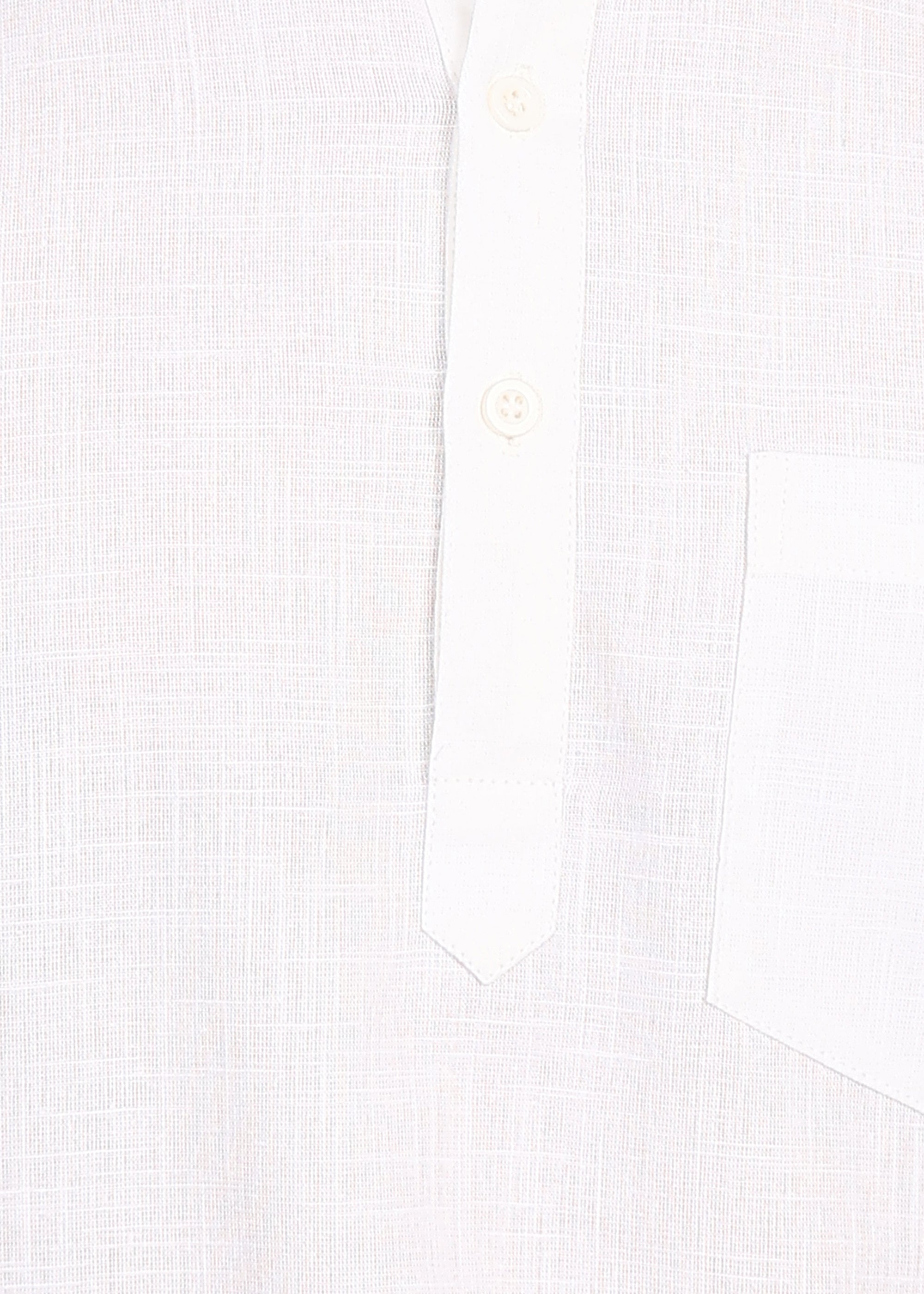 Fabmade Ivory Ease Linen Short Kurta Co-Ord Set - Distacart