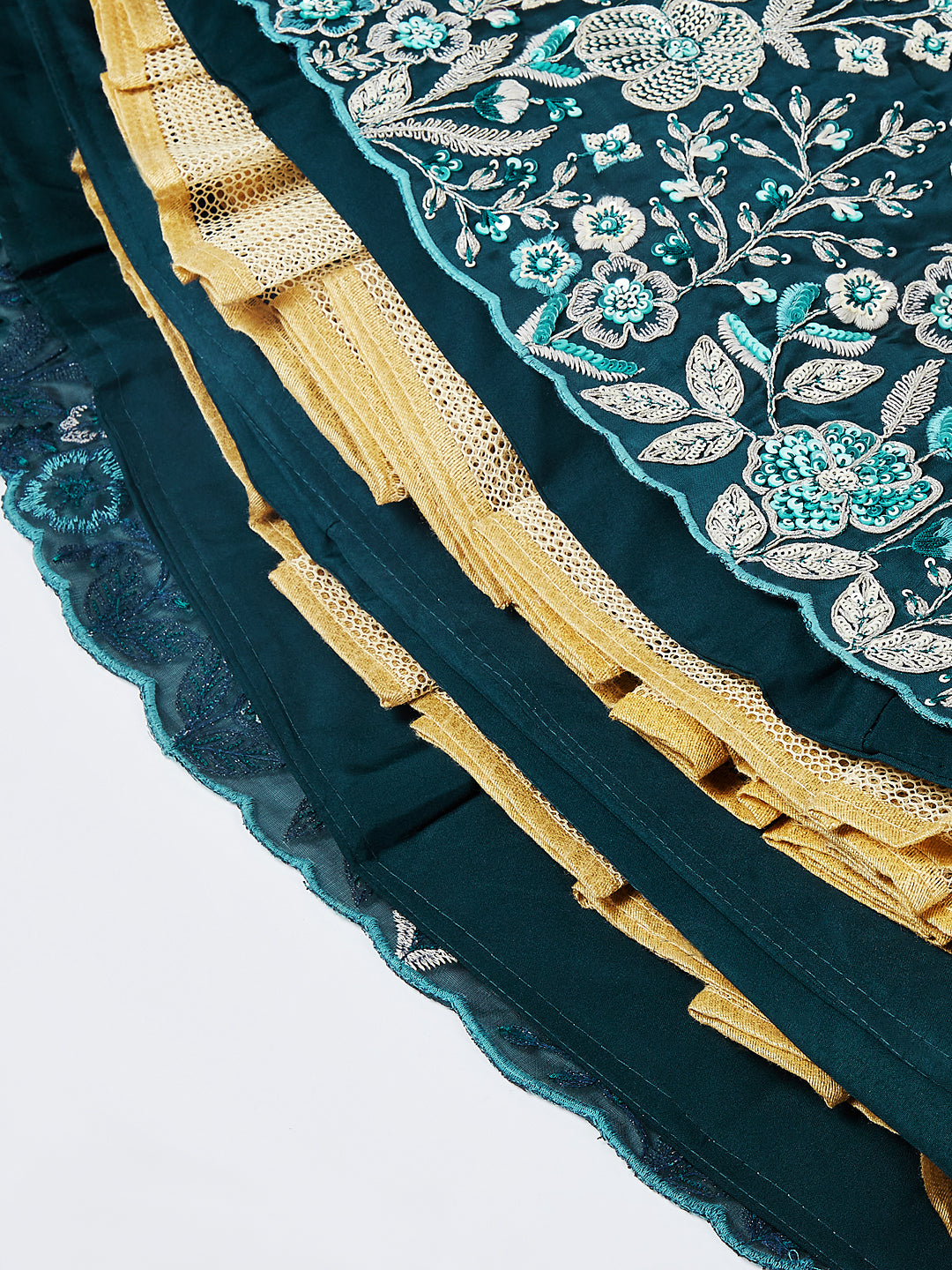 House of Panchhi Pink Net Cutdana, Sequins And Zarkan Embroidery Lehenga Choli & Dupatta - Distacart