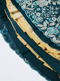 Thumbnail for House of Panchhi Pink Net Cutdana, Sequins And Zarkan Embroidery Lehenga Choli & Dupatta - Distacart