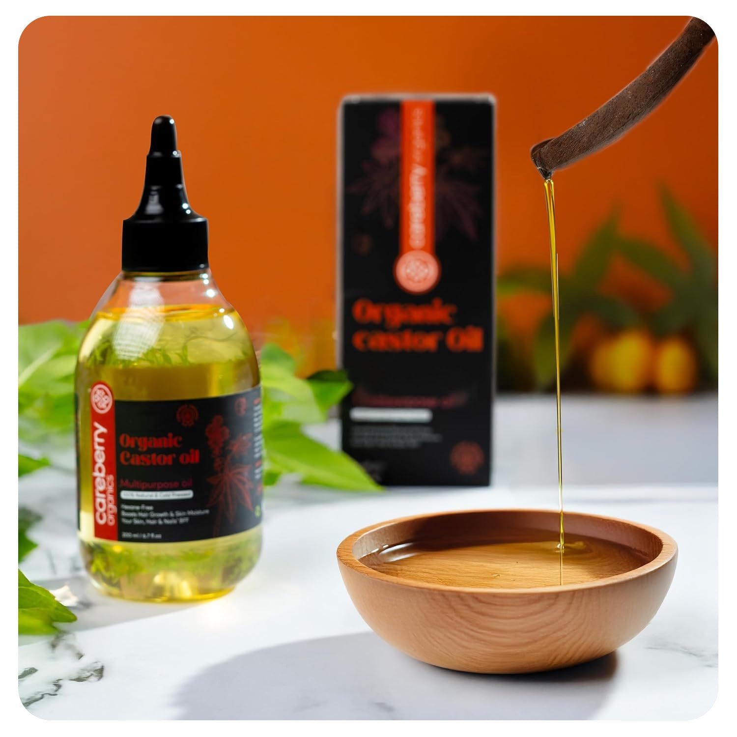 Careberry Organic Cold Pressed Castor Oil (Arandi Oil) - Distacart