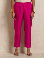 Thumbnail for trueBrowns Blush Pink Tissue A-line Kurta Set
