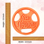 Thumbnail for confect toppers cutters congratulations topper cutter bon voyage