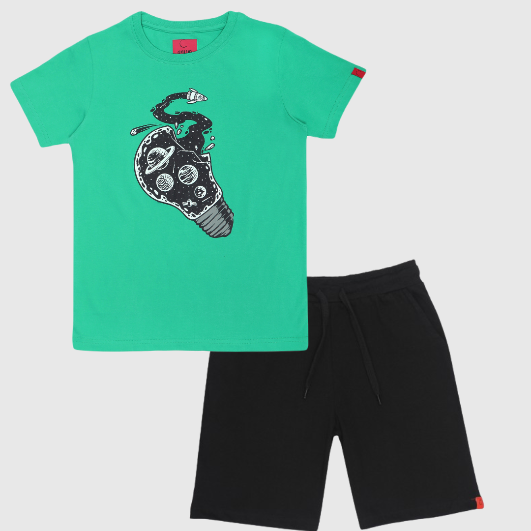 Chilins Kids Printed coord set - Distacart