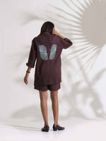 Thumbnail for trueBrowns Cola Cotton Print Jacket & Short Co-ord Set