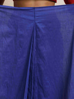 Thumbnail for trueBrowns Blue Silk Ready To Wear Saree