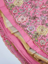Thumbnail for House of Panchhi Lime Green Chiffon Sequins And Thread Embroidery Lehenga Choli & Dupatta - Distacart