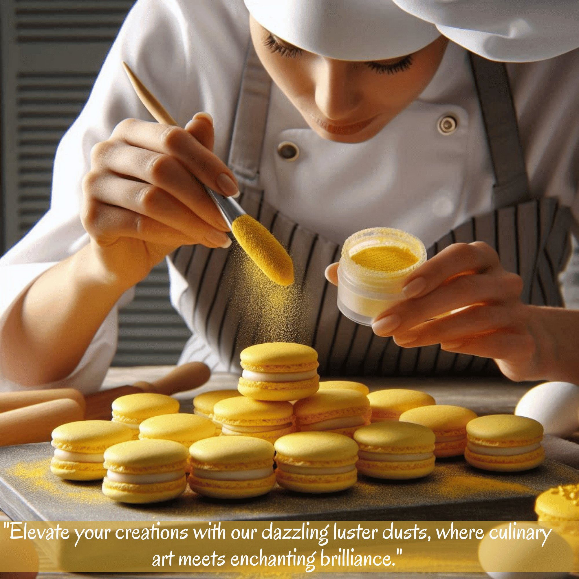 sunflower yellow edible luster dust5 g