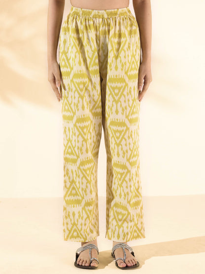 trueBrowns Lime Cotton Ikat Sleeveless Co-ord Set - Distacart