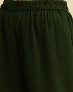 Thumbnail for Varanga Green Sequened Kurta With Sharara And Sequened Ombre Dupatta