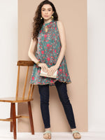 Thumbnail for Ahalyaa Floral Printed Tunic - Distacart
