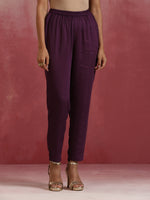 Thumbnail for trueBrowns Pink Modal Boxpleat Kurta Set - Distacart