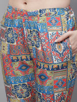 Thumbnail for Jainish Women's WoDigital Printed Crop Top and Jacket Set - Multi - Distacart