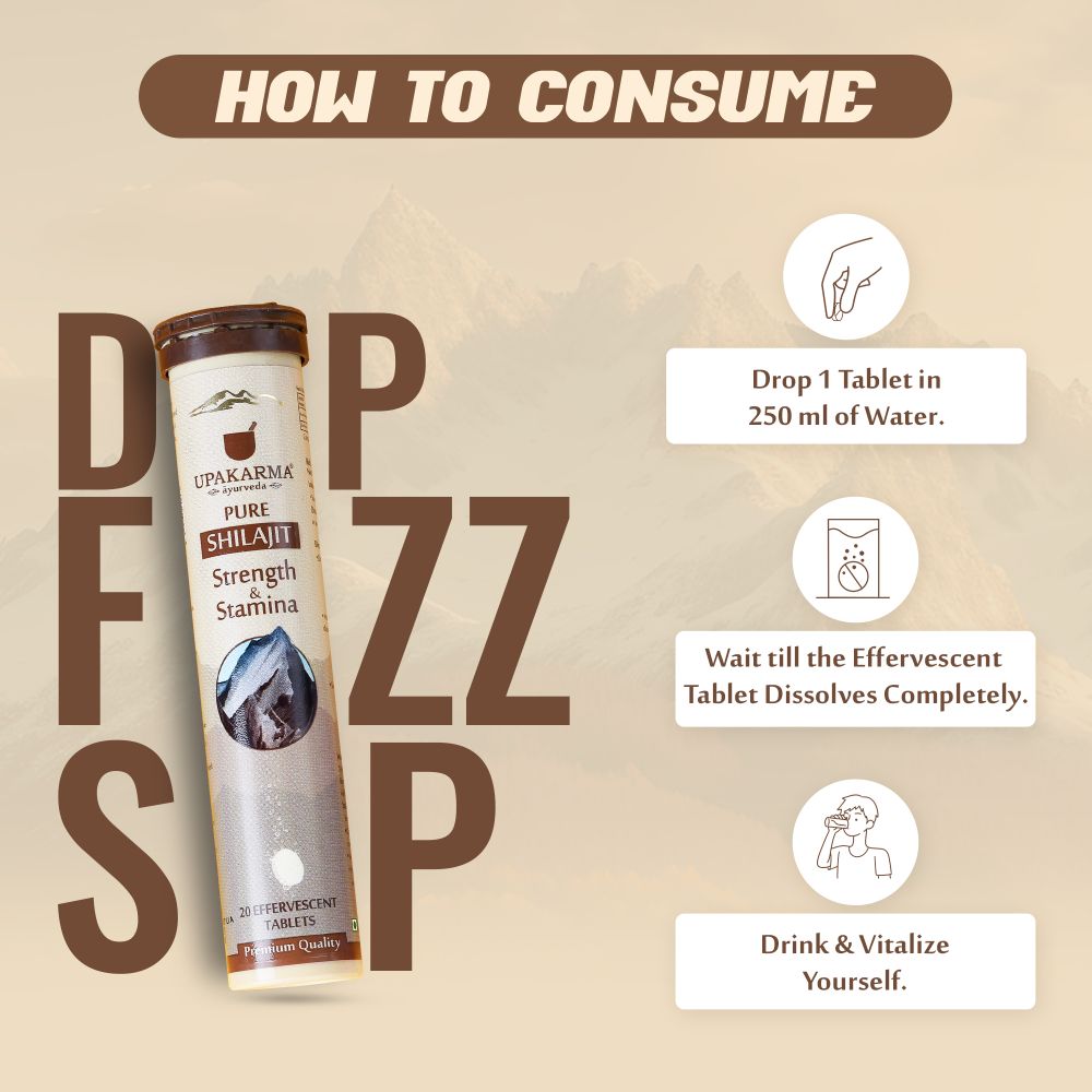 Upakarma Ayurveda Pure Sj Effervescent Tablets - Distacart