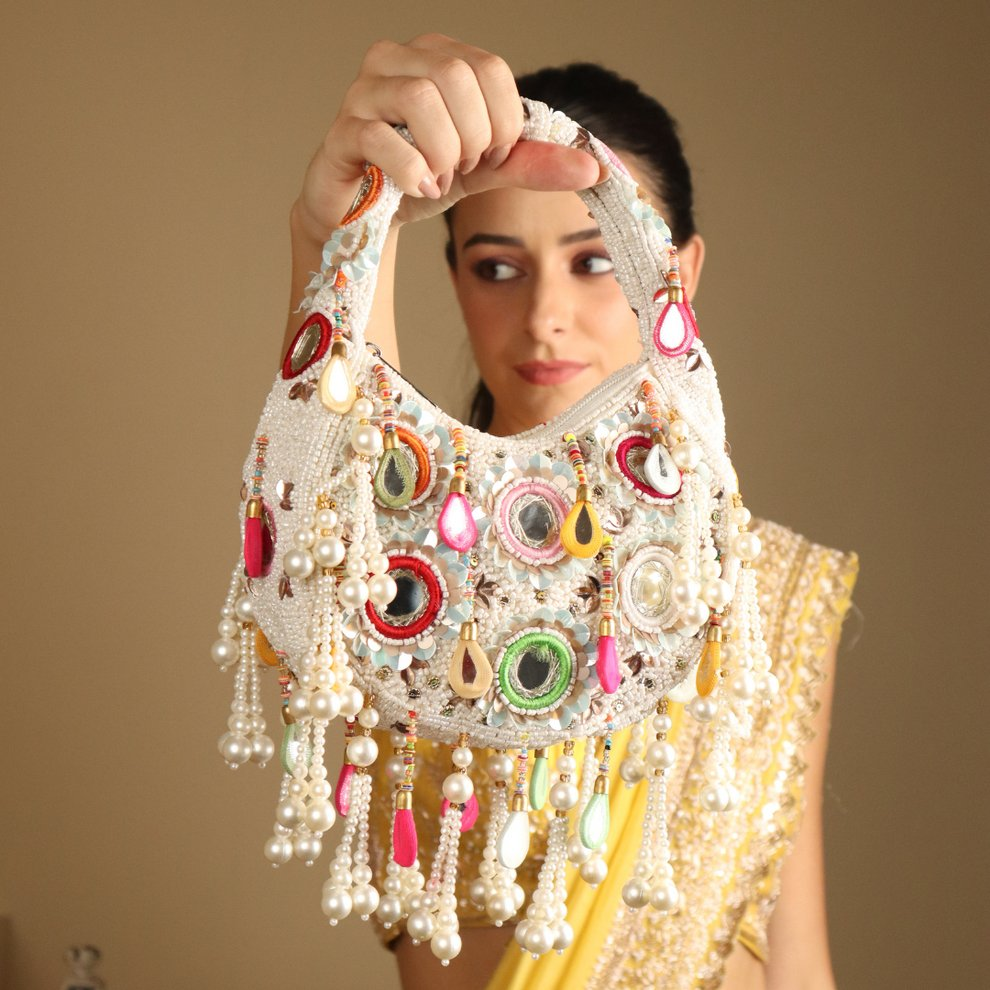 New Stylish Partywear Multicolour Boho Sling Bag for Womens by House of Ree - Distacart