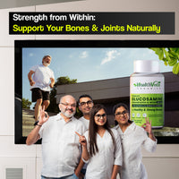 Thumbnail for Health Veda Organics Plant Based Glucosamine Chondroitin & MSM Tablets