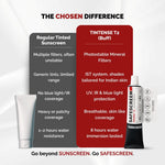 Thumbnail for Chosen Tintense Buff Shade Tinted Mineral Sunscreen SPF 50+ Pa++++ 8-Hour Water Resistance, No White Cast - Dista