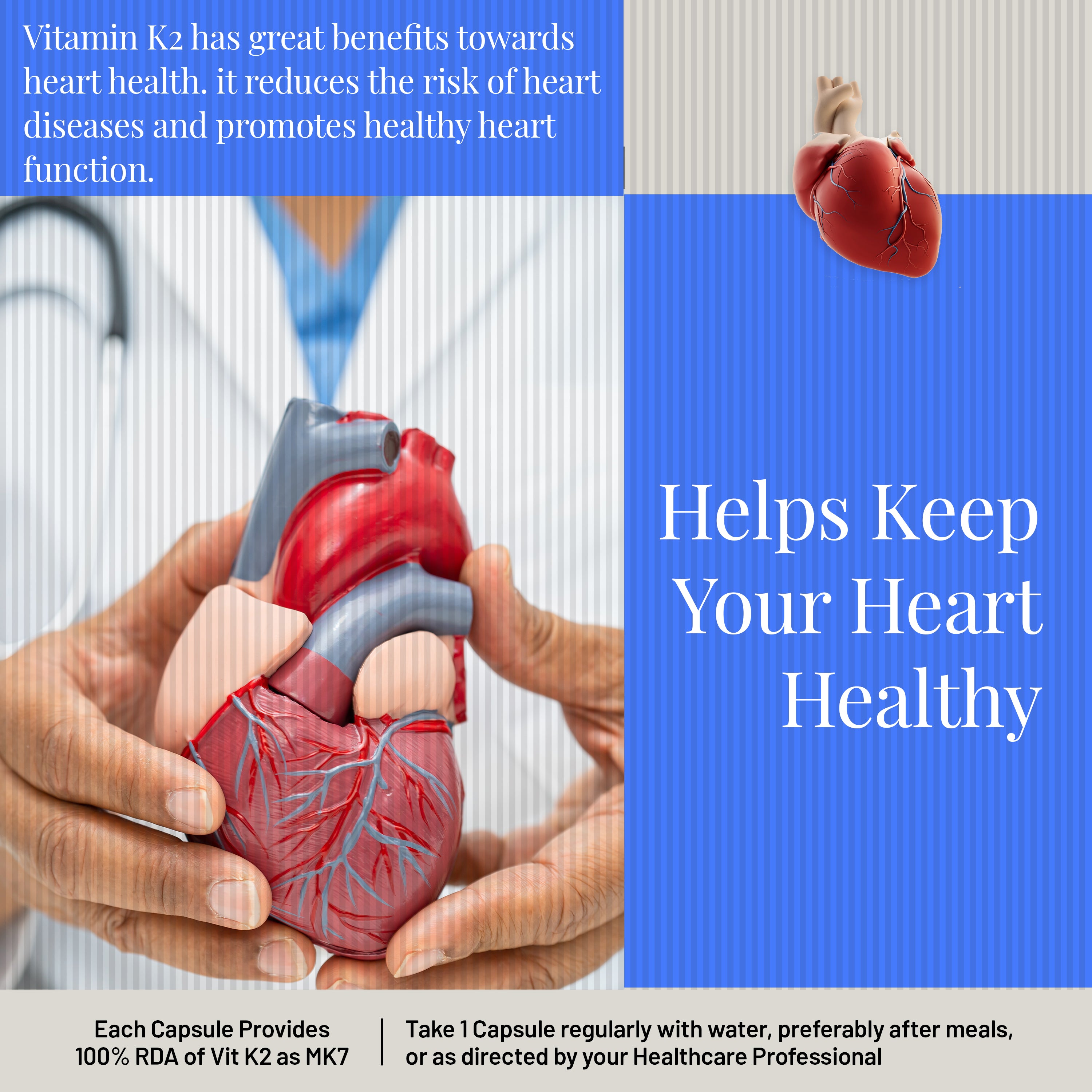 Health Veda Organics Vitamin K2 Capsules - Distacart