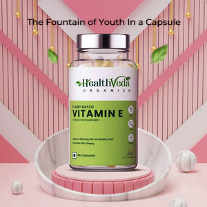 Health Veda Organics Vitamin E Capsules - Distacart