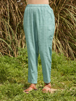 Thumbnail for trueBrowns Light Blue Cotton Dobby Relaxed Co-ord Set