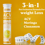 Thumbnail for BOOSTIQ ACV Moringa & Cinnamon Effervescent Tablets - Lemon Flavour - Distacart
