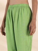 Thumbnail for trueBrowns Green Cotton Dobby Short Co-ord Set - Distacart