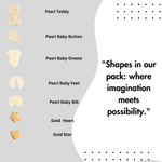 Thumbnail for confect baby shower sprinkles edible sprinkles for cake cupcake decoration pack of 5 baby shower 11