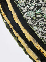 Thumbnail for House of Panchhi Turquoise Blue Georgette Sequins And Thread Embroidery Lehenga Choli & Dupatta - Distacart