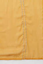 Thumbnail for Ahika Mustard Poly Silk Flared Suit Set