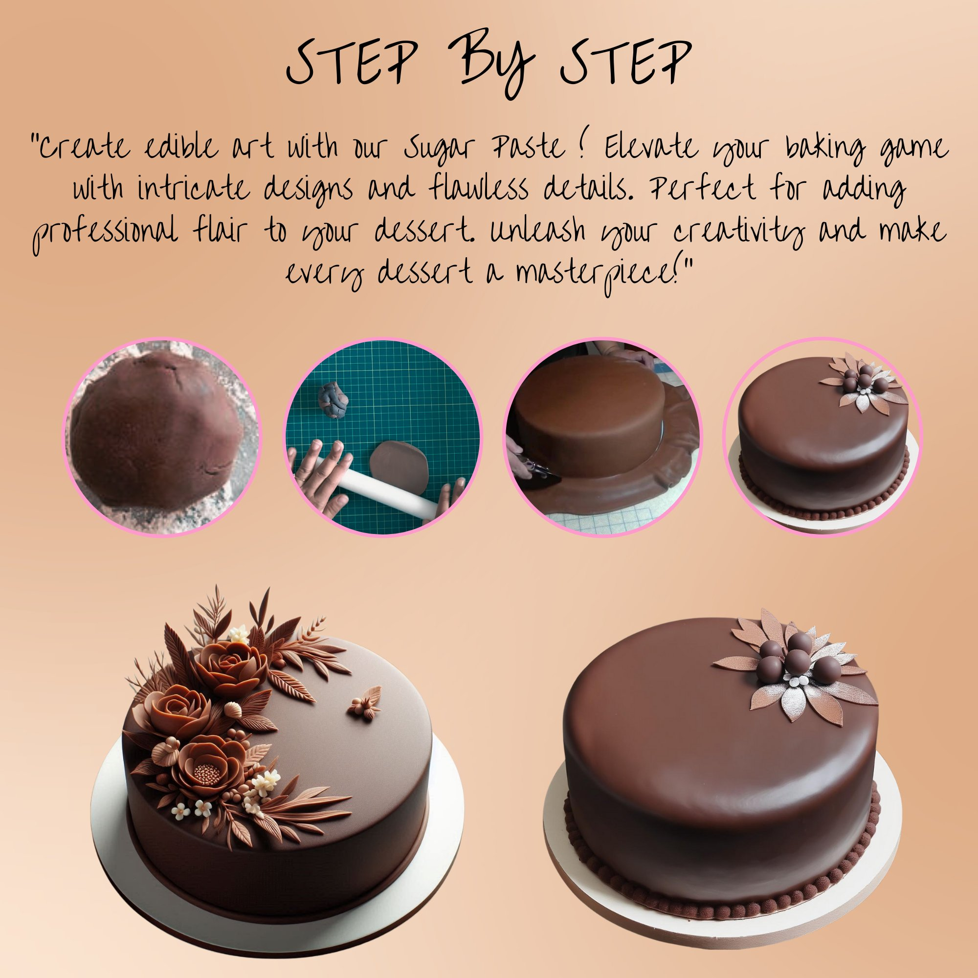 confect chocolate brown sugarpaste br b 250 gms b