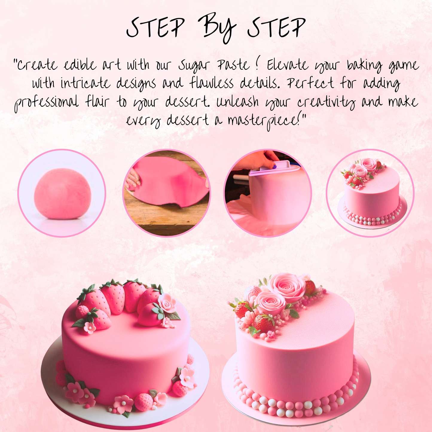 hot pink fondant edible sugarpaste 1kg
