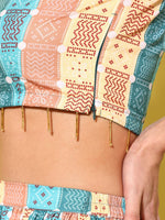 Thumbnail for Ahalyaa Women Ethnic Printed Co-Ords - Distacart