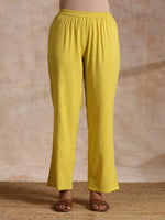 Thumbnail for trueBrowns Flamingo Pink Overall Floral Block Print Cotton Slit Kurta Pant Set - Distacart