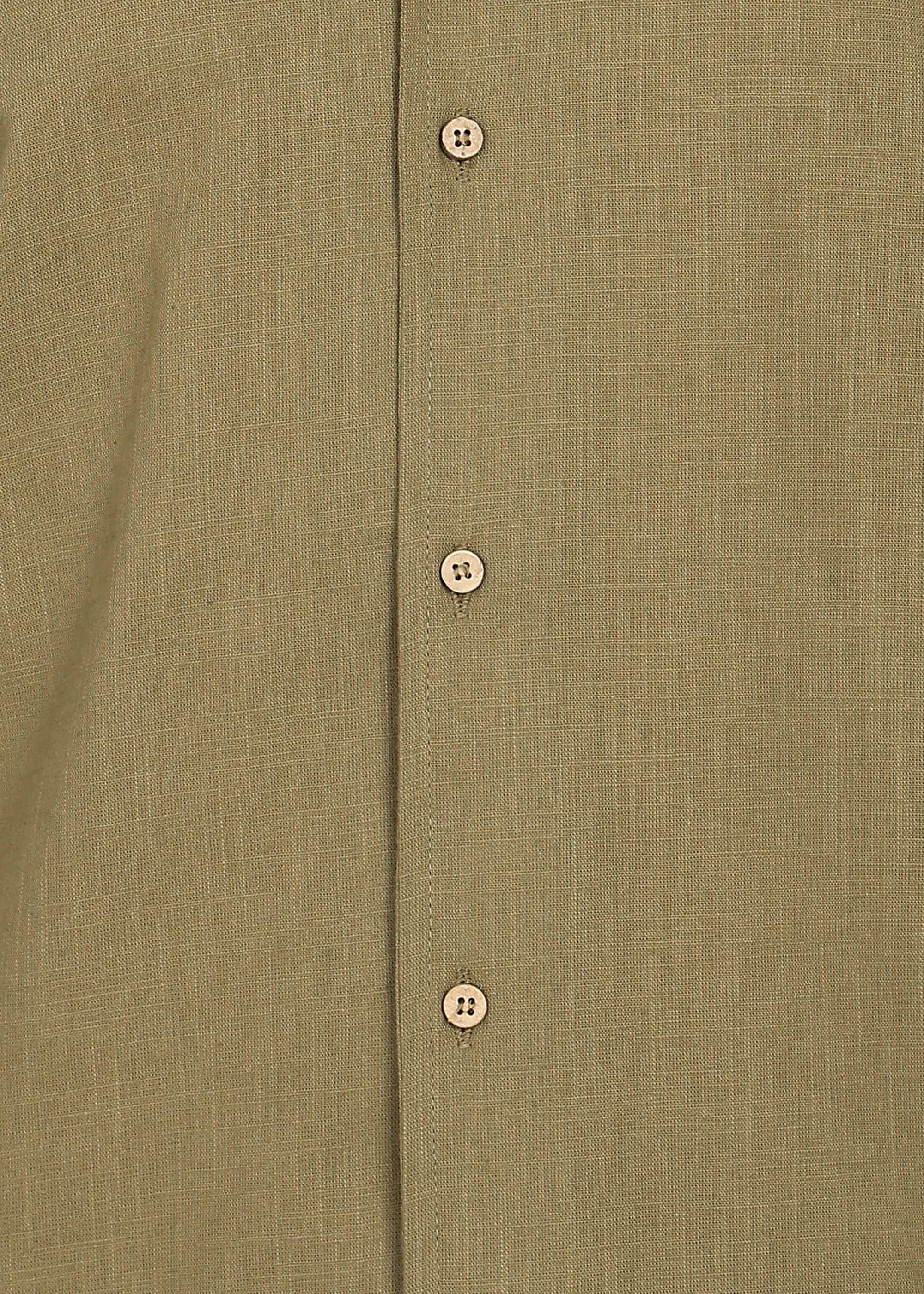 Fabmade Khaki Ease Linen Co-Ord Set - Distacart