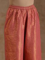 Thumbnail for trueBrowns Blush Gold Cotton Anarkali Set - Distacart